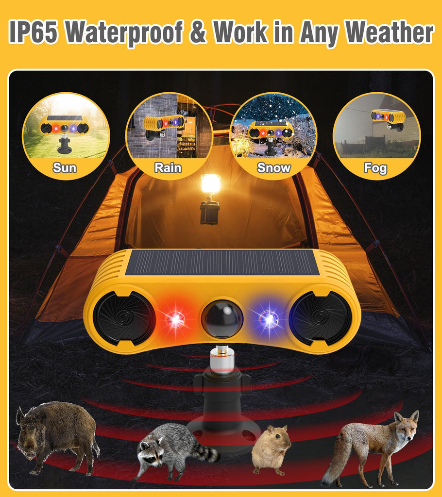 Chunhee Solar-Powered Motion Detector Alarm: Key Features