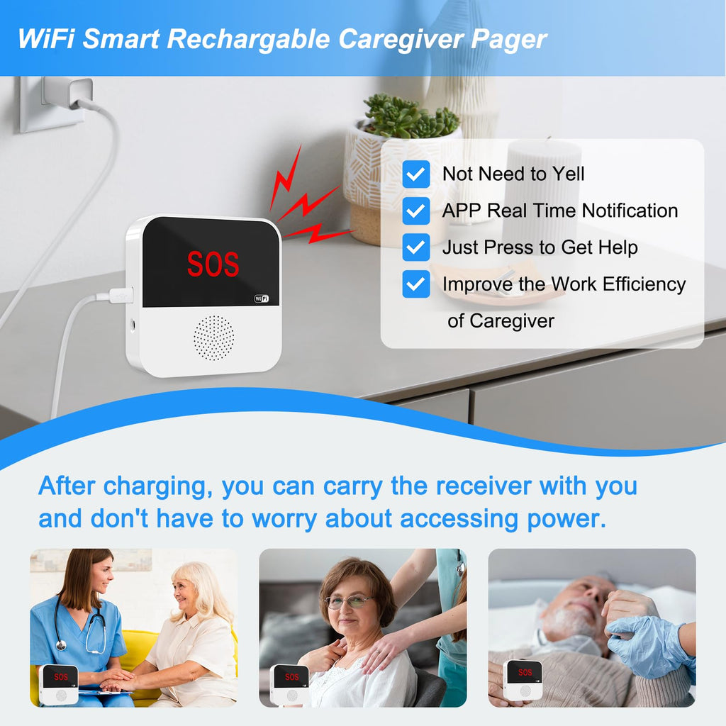Smart WiFi Caregiver Pager: Revolutionizing Elderly Care