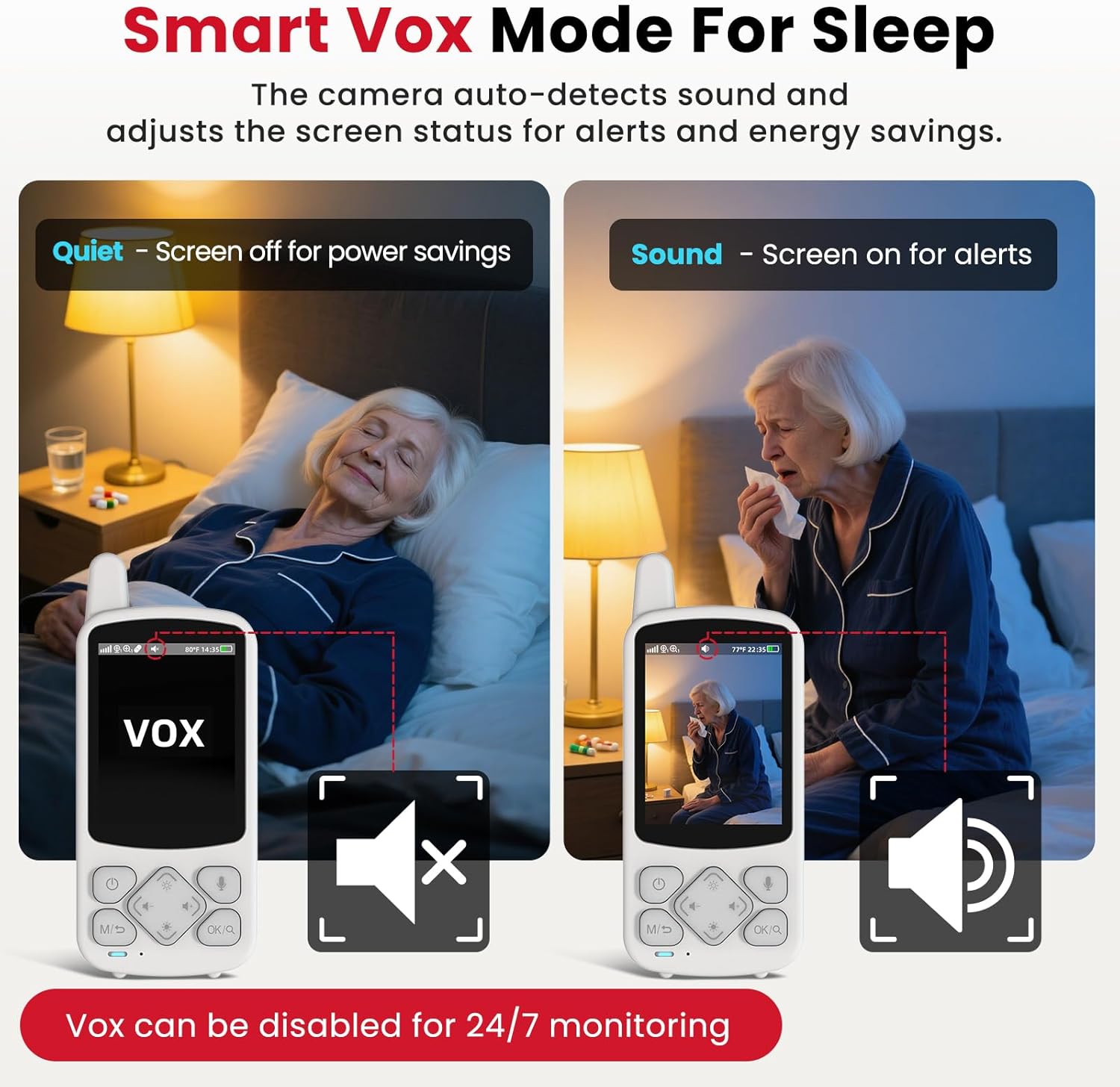 CallToU Elderly Monitor with Camera and Audio, 2-Way Talk Baby Monitors for Elderly No Wi-Fi Video Monitor for Elderly,Call Button for Elderly Home/Nursing Home Use | for Seniors, Dementia Patients CallToU