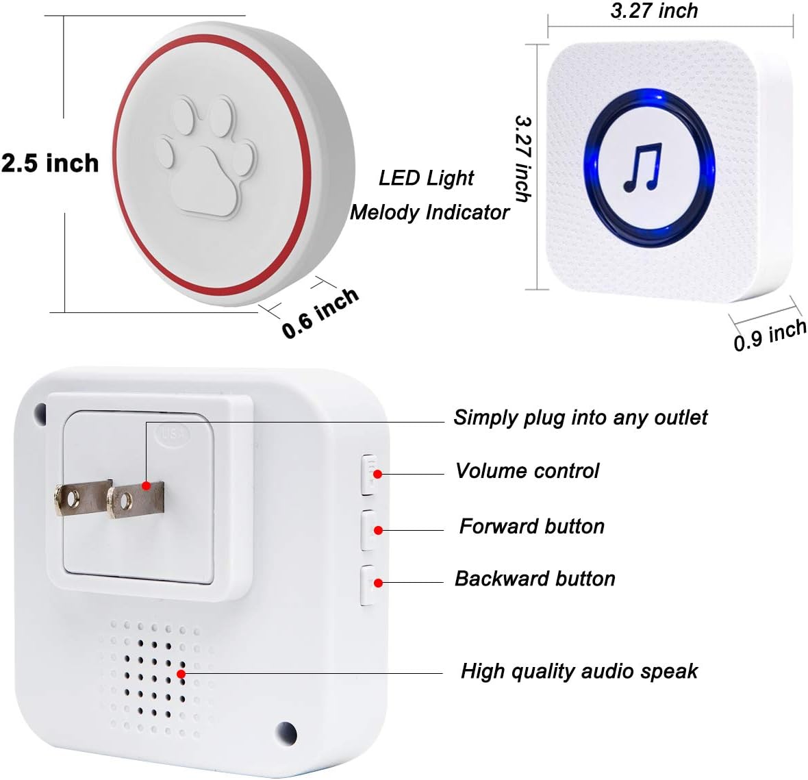 CallTou Enhance pet communication with our smart dog bell. Features touch sensitivity, 55 ringtones, and adjustable volume. Wireless setup and excellent after-sales support. CallToU