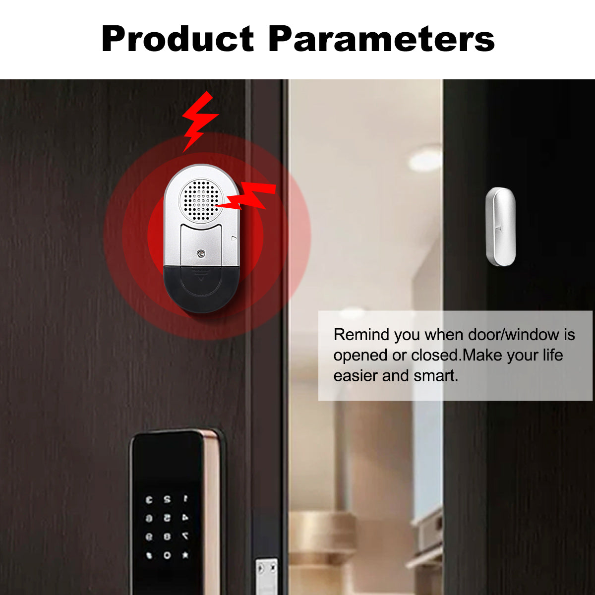 Daytech Wireless Door and Window Alarms: Protecting Kids and Elderly with 120DB Anti-Theft Security