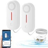 Smart Water Leak Detector & Water Level Sensor - WiFi Alarm System with 100dB Alert - DAYTECH 2 in 1 Monitoring Solution
