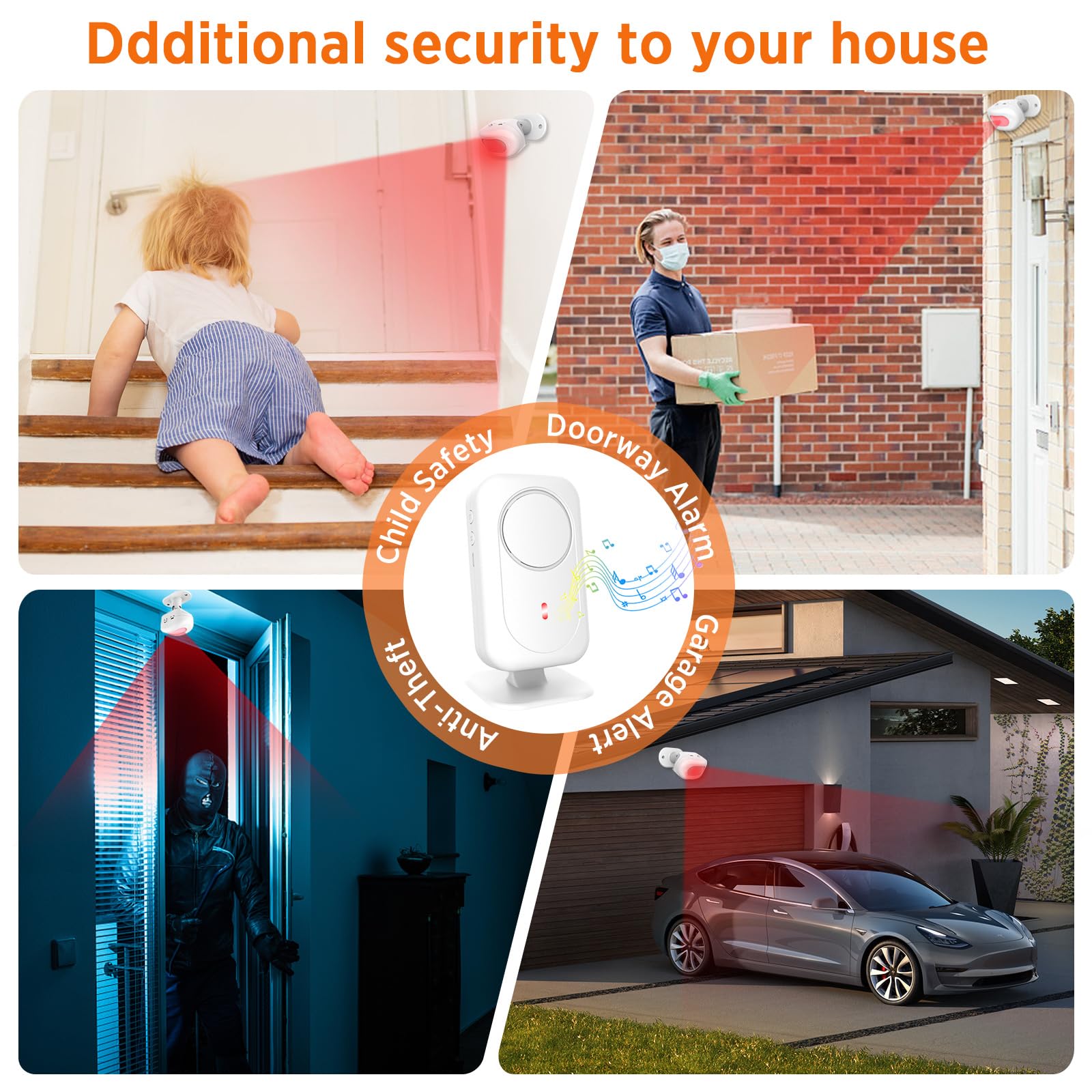 Kit de timbre con sensor de movimiento inalámbrico Daytech: mantenga su negocio y hogar seguros las 24 horas, los 7 días de la semana