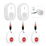 Daytech Caregiver Pager Call Button for Elderly Monitoring - Wireless Nurse Call Bell with 600+ Feet Range