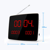 Revolucione su servicio con el sistema de llamada para restaurantes Daytech: buscapersonas con alcance de 500 m, 1 pantalla y 5 botones de llamada, perfecto para restaurantes, cafeterías, hospitales y residencias de ancianos.