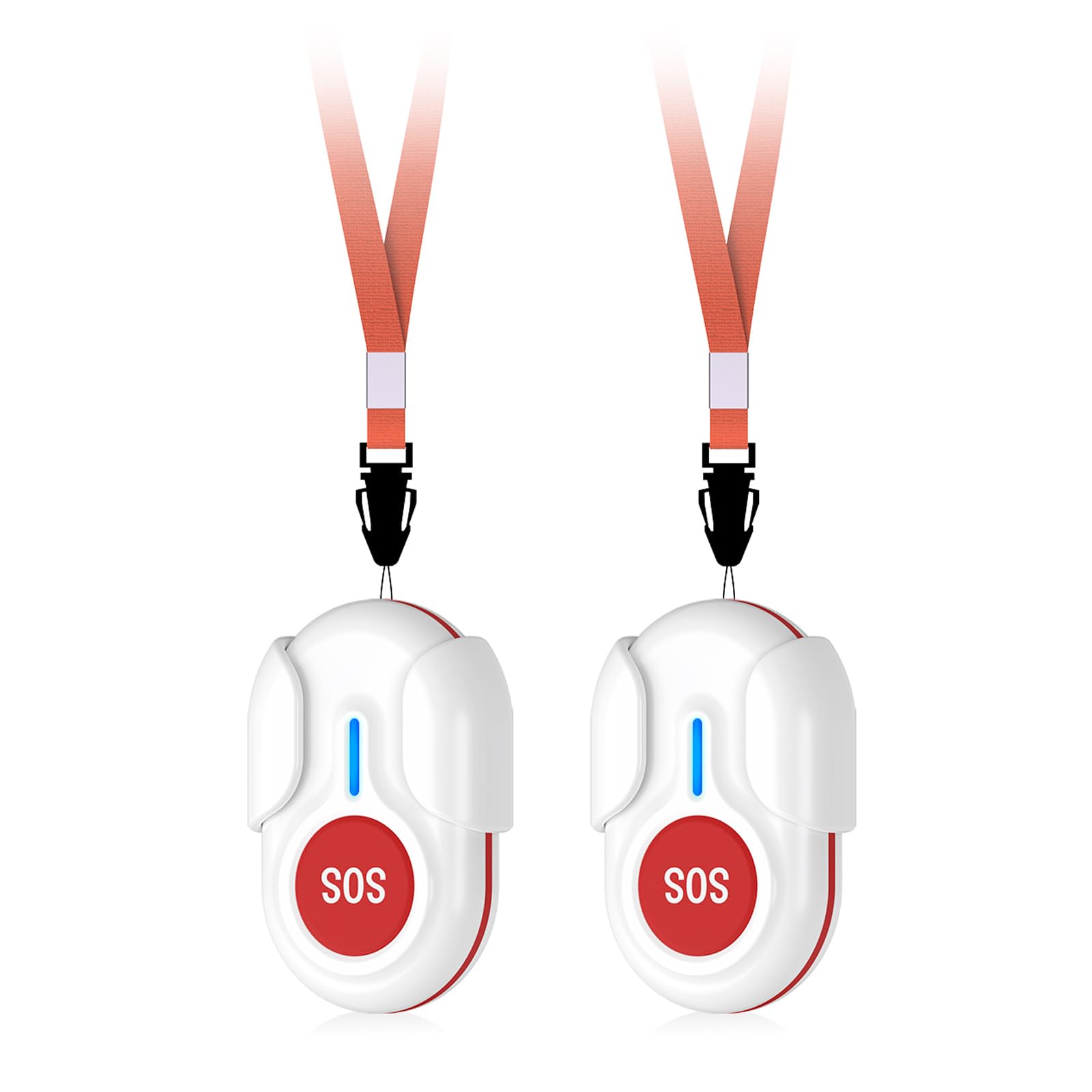 BT009 CallToU Caregiver Pager Wireless Call Button 1000FT for Elderly Monitoring(2 Pcs) CallToU