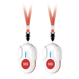 BT009 CallToU Caregiver Pager Wireless Call Button 1000FT for Elderly Monitoring(2 Pcs) CallToU