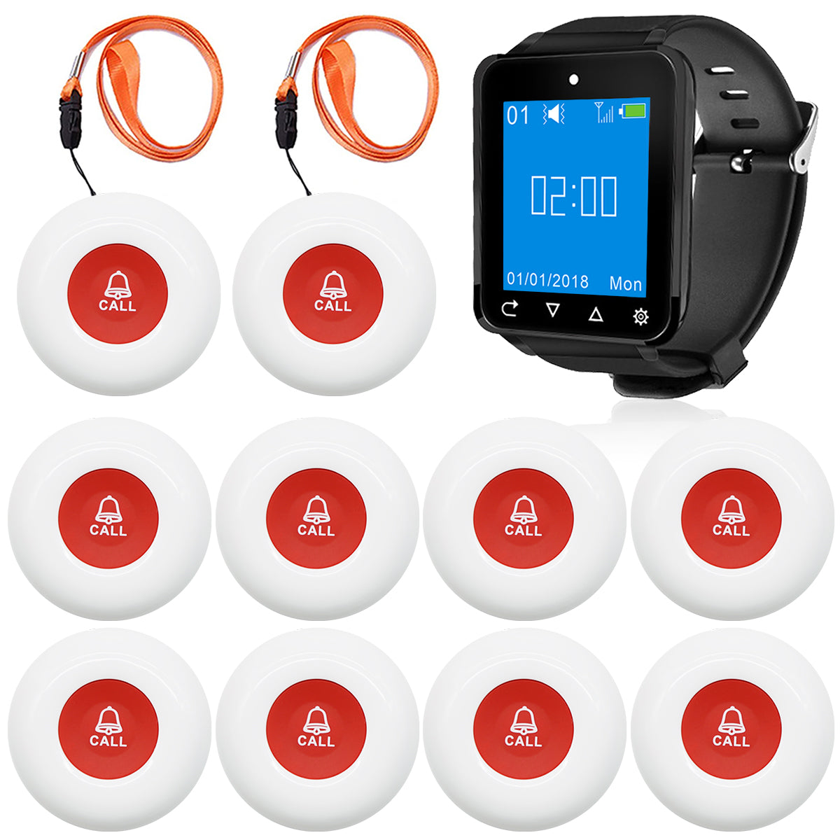 Revolucione el cuidado de las personas mayores con el sistema de localizador inalámbrico Daytech para cuidadores, reloj resistente al agua IP66: potencia la independencia y la tranquilidad de las personas mayores.