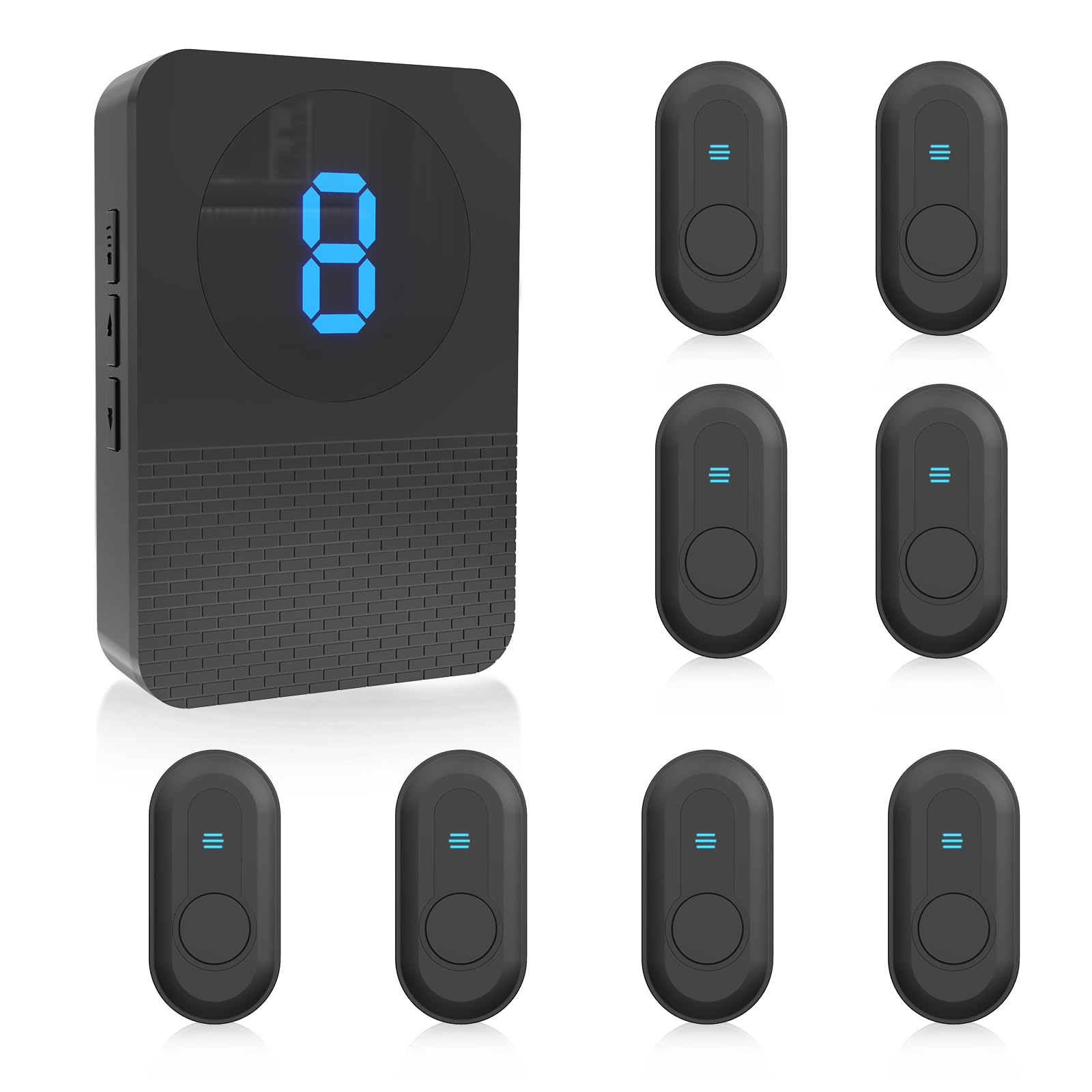 Système de téléavertisseur sans fil Daytech Caregiver avec 8 boutons d'appel d'alerte de santé