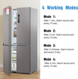 DAYTECH Freezer Door Alarm with Delay 1/2/3/4 mins When Left Open Window Chime Close Doors Reminder Refrigerator Door Alarm 0 to 120 dB for Fridge Home Store Office 2 Sets White