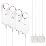 Daytech Stop costly leaks fast! This 100dB water sensor detects drips, floods & seepage. Easy setup with 6.5ft cable. Ideal for home, basement & appliances.