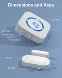 Daytech Secure your home or business with this long-range wireless door alarm. 55 chimes, 5 volume levels, and LED alerts ensure you never miss a visitor or intruder!