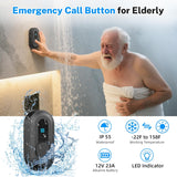 Wireless Emergency Call Button System - 500 Ft Range Caregiver Pager with LED Display, 10 Waterproof Alert Buttons & 1 Receiver for Elderly, Patients, Disabled at Home, Hospital, Clinic CallToU