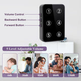 Daytech Système de téléavertisseur sans fil pour soignant avec écran LED – 6 boutons d'appel, 3 récepteurs, portée étendue et rappel de batterie faible