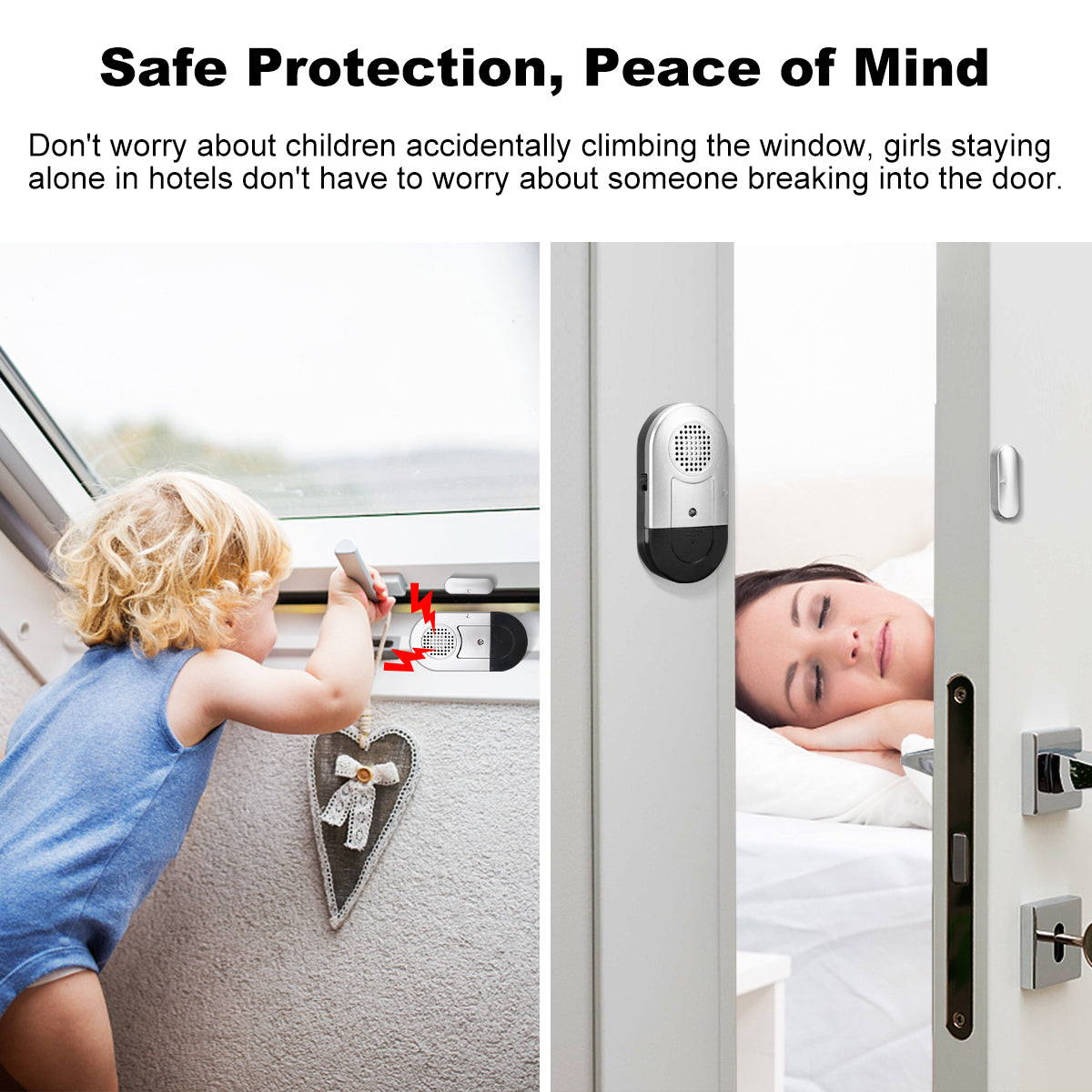 Daytech Wireless Door and Window Alarms: Protecting Kids and Elderly with 120DB Anti-Theft Security