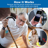 CallTou Smart Wrist Alarm for Elderly – Wireless SOS Panic Button with Tuya WiFi, Rechargeable Call Button & Phone Alerts(复制) CallToU