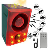 Daytech Motion Sensor Alarm with 130dB Siren & Flash – Keep Coyotes, Deer & Raccoons Away