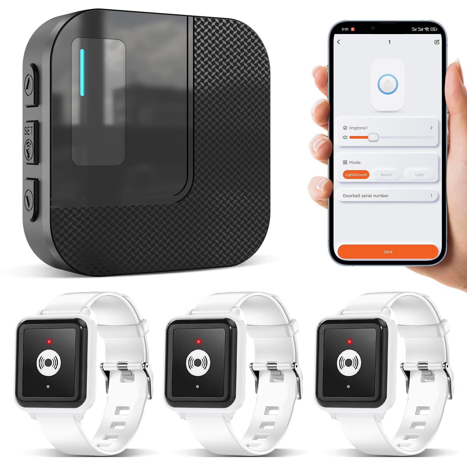Daytech Wireless SOS Button for Elderly with Tuya Phone Alerts