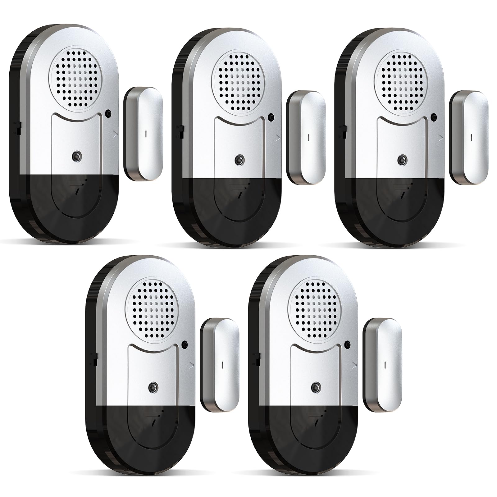 Daytech Alarmes de porte fenêtre : kit de sécurité ultime pour enfants – Capteurs de sécurité sans fil 120 dB avec piles – Lot de 8 alarmes magnétiques