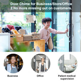 Daytech Secure your home or business with this long-range wireless door alarm. 55 chimes, 5 volume levels, and LED alerts ensure you never miss a visitor or intruder!