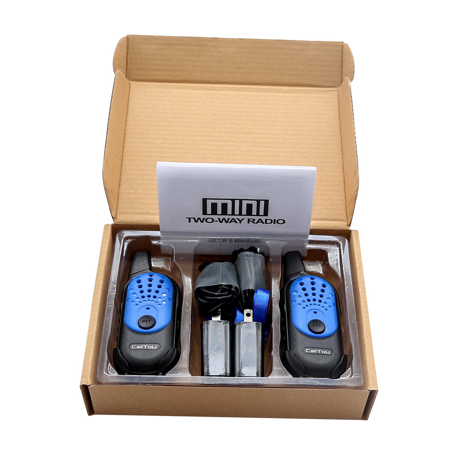 CalltoU 2 Way Radio intercom System 2PCS Mini Kids Wallkie Talkies Long Range for Outdoor CallToU