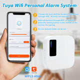 CallTou Smart Wrist Alarm for Elderly – Wireless SOS Panic Button with Tuya WiFi, Rechargeable Call Button & Phone Alerts(复制) CallToU