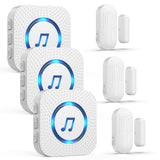 Daytech Secure your home or business with this long-range wireless door alarm. 55 chimes, 5 volume levels, and LED alerts ensure you never miss a visitor or intruder!