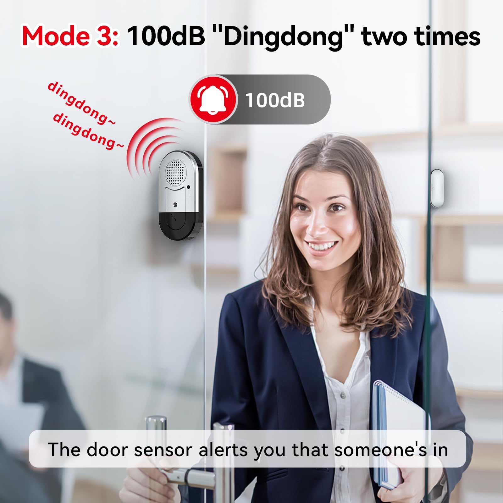 Daytech 4 Pcs Door Alarm/Window Alarm, Home Wireless Door Sensor for Kids and Elderly Safety, 120DB Anti Theft Security Magnetic Sensor