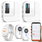 CallTou Smart Wrist Alarm for Elderly – Wireless SOS Panic Button with Tuya WiFi, Rechargeable Call Button & Phone Alerts(复制) CallToU