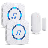 Daytech Secure your home or business with this long-range wireless door alarm. 55 chimes, 5 volume levels, and LED alerts ensure you never miss a visitor or intruder!