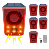 Daytech Motion Sensor Alarm with 130dB Siren & Flash – Keep Coyotes, Deer & Raccoons Away