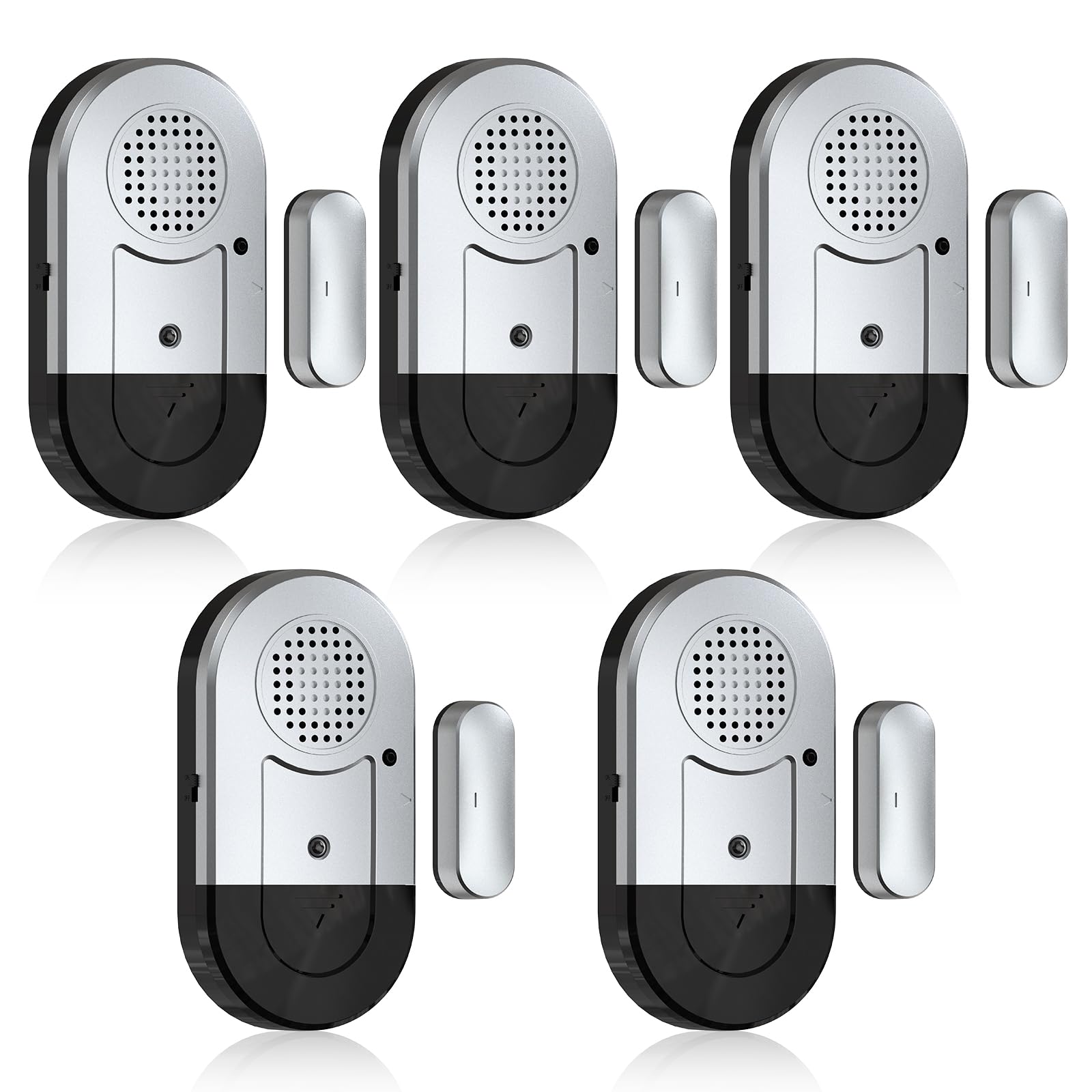 Daytech 4 Pcs Door Alarm/Window Alarm, Home Wireless Door Sensor for Kids and Elderly Safety, 120DB Anti Theft Security Magnetic Sensor