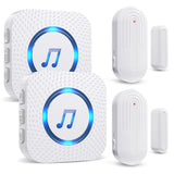 Daytech Secure your home or business with this long-range wireless door alarm. 55 chimes, 5 volume levels, and LED alerts ensure you never miss a visitor or intruder!