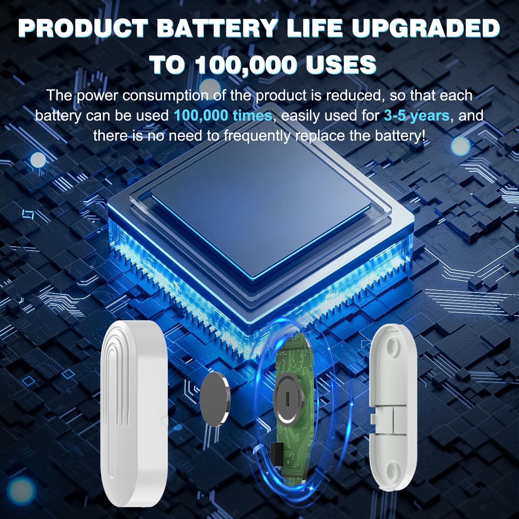 Daytech Secure your home or business with this long-range wireless door alarm. 55 chimes, 5 volume levels, and LED alerts ensure you never miss a visitor or intruder!