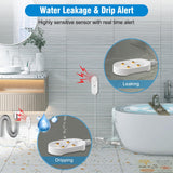 Daytech Stop costly leaks fast! This 100dB water sensor detects drips, floods & seepage. Easy setup with 6.5ft cable. Ideal for home, basement & appliances.