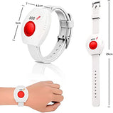 Daytech Caregiver Pager Call Button for Elderly Caregiver Paging System Home Alert Pager for Seniors Patient Nurse Help Button CallToU