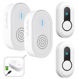 Daytech Téléavertisseur sans fil pour soignants et système de bouton d'appel d'urgence - Rechargeable, portable et extensible avec une portée de 1 000 pieds