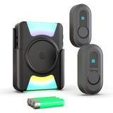 Timbre inalámbrico portátil Daytech de 304 m para personas con discapacidad auditiva: 4 modos, volumen ajustable, alcance de larga distancia. Perfecto para la vida independiente.
