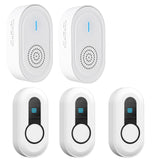Daytech Téléavertisseur sans fil pour soignants et système de bouton d'appel d'urgence - Rechargeable, portable et extensible avec une portée de 1 000 pieds