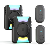 Daytech Waterproof Portable Doorbell Call Button Vibrating Receiver with Flashing LED - Ideal for Hearing Impaired and Elderly