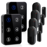 HUWOO Door Chime,Wireless Door Chimes When Door Opens Ringer Alert for Home/Business/Office/Store with 600FT Range,38 Chimes and 5 Adjustable Volume,Buzzer Alarm with 4 Sensor 2 Receiver CallToU