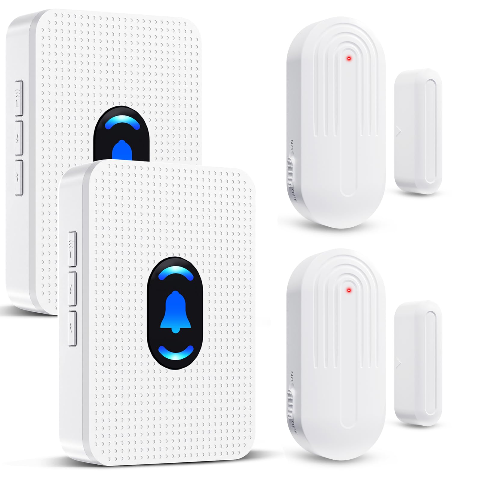Garantice la seguridad y la eficiencia con nuestro timbre inalámbrico de 55 timbres, 5 niveles de volumen ajustables, modo de silencio, indicador LED, timbre de puerta para negocios.