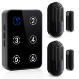 Timbre de puerta Daytech, timbre inalámbrico que emite una alerta de timbre al abrir la puerta para el hogar, la oficina, la tienda, con alcance de 600 pies, 38 timbres y 5 niveles de volumen ajustables.