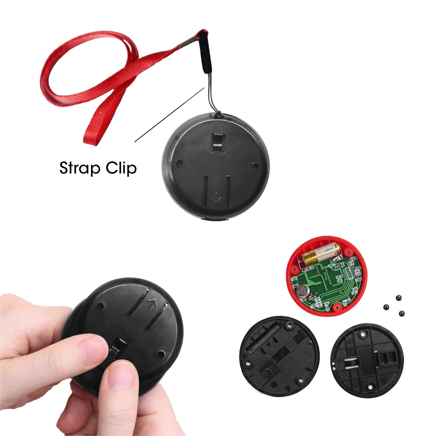 Mejore el servicio al cliente con el sistema de buscapersonas inalámbrico Daytech para restaurantes: 1 receptor con pantalla, 1 receptor con reloj y 10 botones de llamada impermeables.