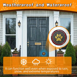 ChunHee WiFi Dog Bells to Go Outside,Dog Door Bell for Dogs to Ring to Go Outside,Bells for Dog Training to Go Outside,Black Dog Bell with Adjustable Volume,1 Receivers & 2 Dog Buttons CallToU