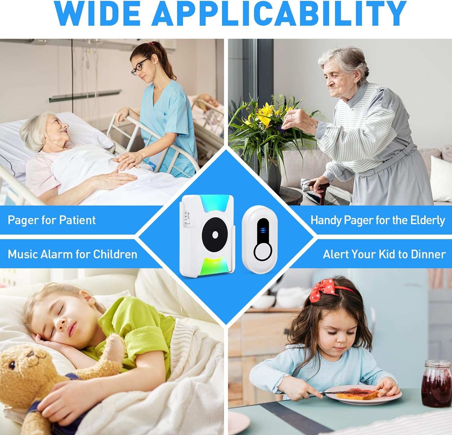 User Persona creation for Classroom Doorbell for Teachers Wireless Doorbell Battery Powered Vibrating LED Flashing Hearing Impaired Doorbell Chime Kit Portable Door Bells for Homes Apartment 4 Working Modes 5 Volume Level CallToU