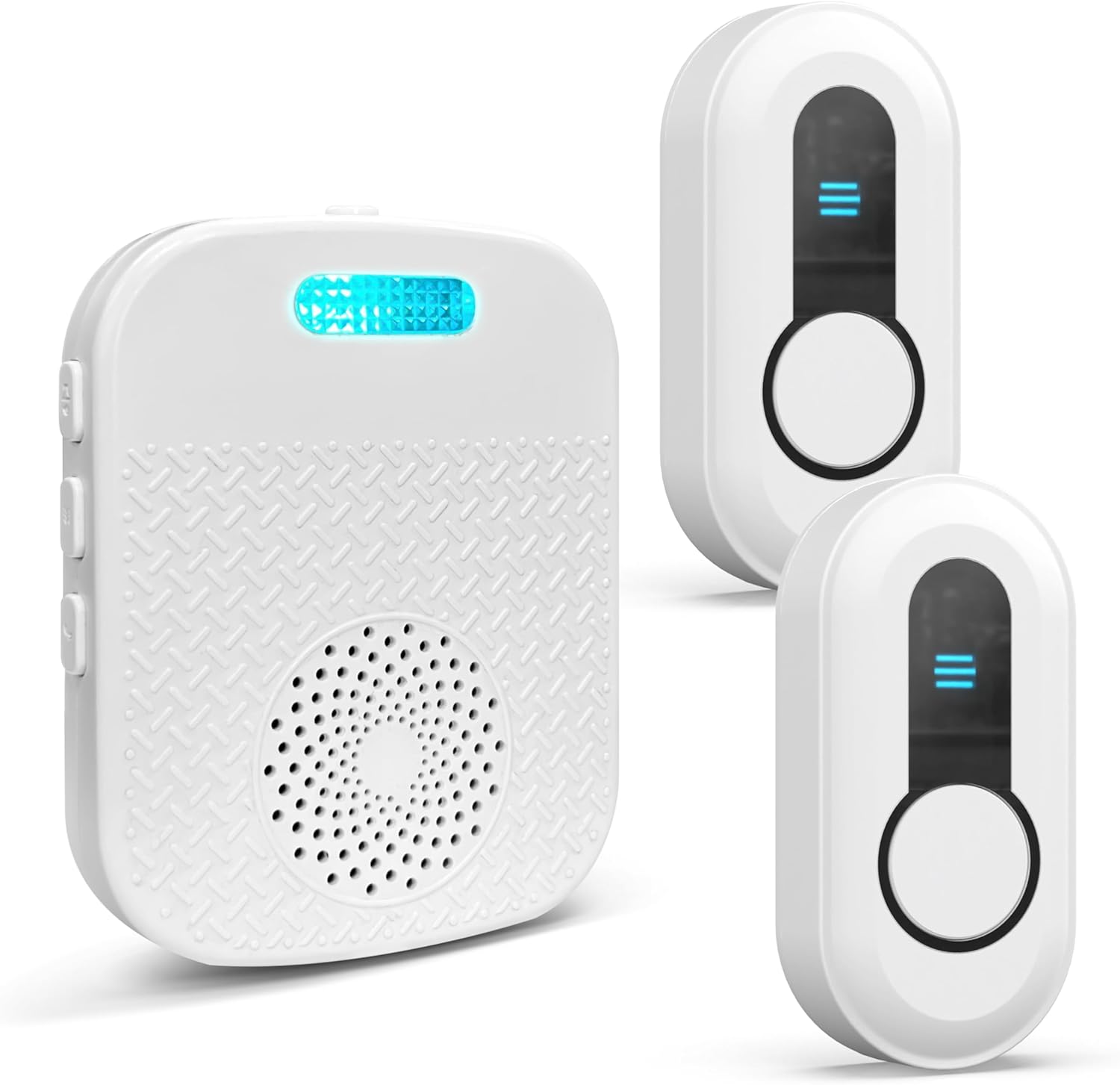 Caregiver Call Button Beeper Pager System Rechargeable & Portable Receiver with 500Ft Range Alert Button Call Bell for Elderly/Patient/Disabled at Home/Hospital/Clinic CallToU
