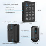 Wireless Emergency Call Button System - 500 Ft Range Caregiver Pager with LED Display, 10 Waterproof Alert Buttons & 1 Receiver for Elderly, Patients, Disabled at Home, Hospital, Clinic CallToU