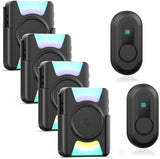 Daytech Waterproof Portable Doorbell Call Button Vibrating Receiver with Flashing LED - Ideal for Hearing Impaired and Elderly