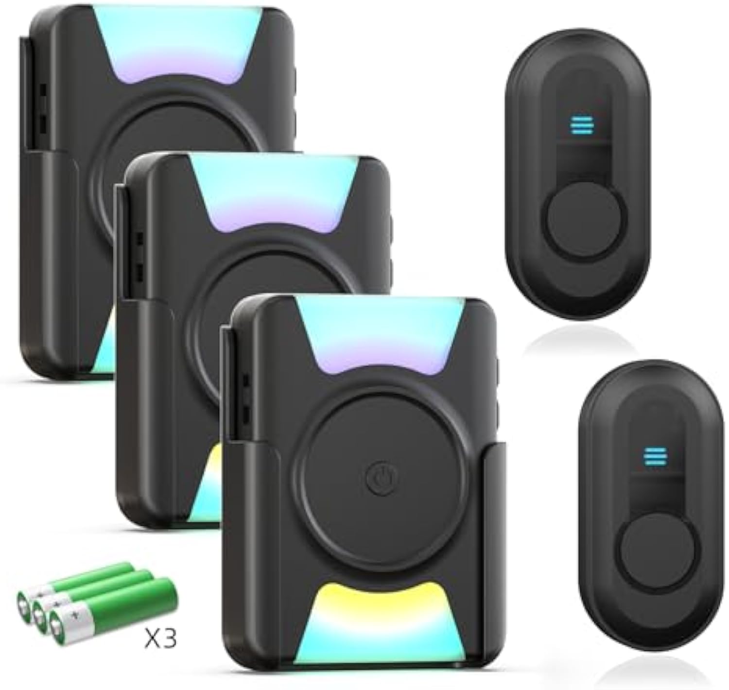 Timbre inalámbrico portátil Daytech de 304 m para personas con discapacidad auditiva: 4 modos, volumen ajustable, alcance de larga distancia. Perfecto para la vida independiente.